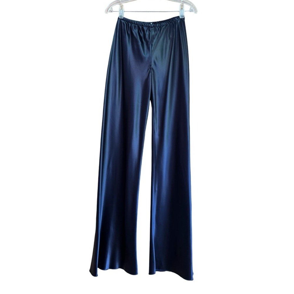 THE ROW SATIN GALA PANTS INDIGO XS NWT - Picture 7 of 12